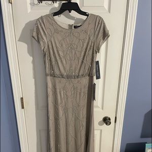 Adriana beaded blouson gown.